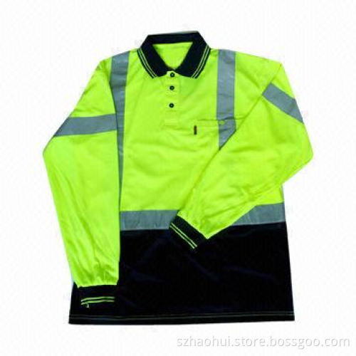 Polyester Polo Shirt with Reflective 3M Tape, Size of XS-5XL